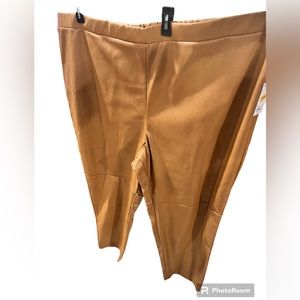 NWT Denise Bidot x Sonoma Brand Faux Leather Pants 4X